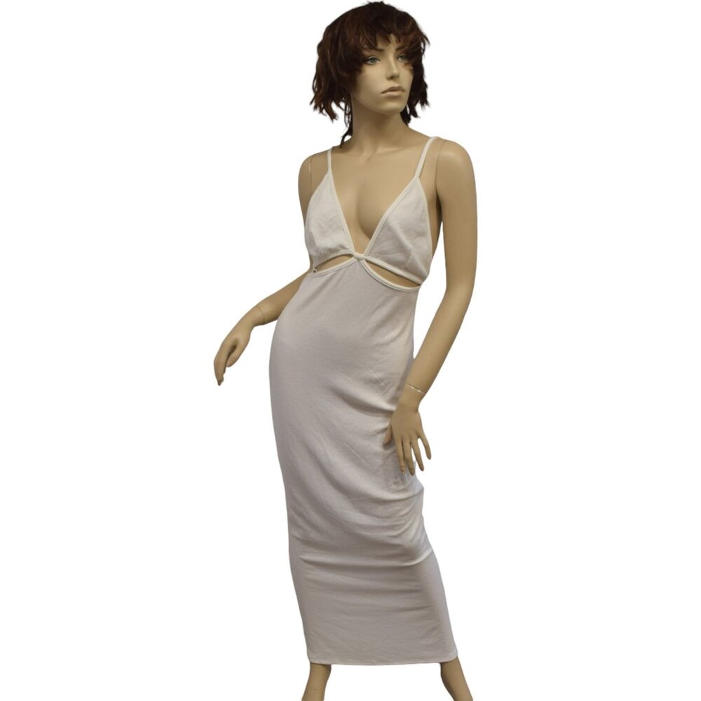 NWOT LA Luxe Maxi Dress Halter White